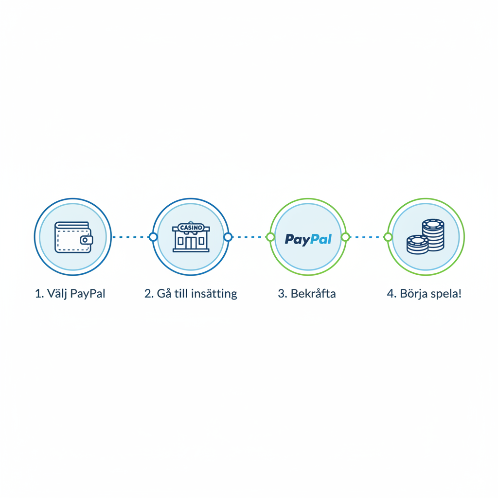 Steg-för-steg guide för insättning på casino med PayPal